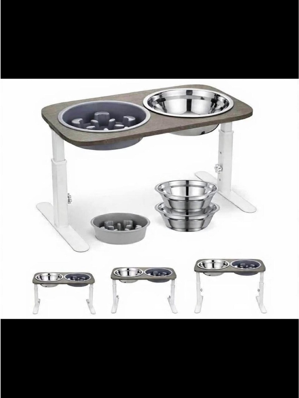 Veehoo Adjustable Elevated Dog Bowls for Small/Medium Dogs - New in Box!